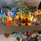 DIY bottle miniature night lamp base, LED Lights Display Base littleB_s_miniworld