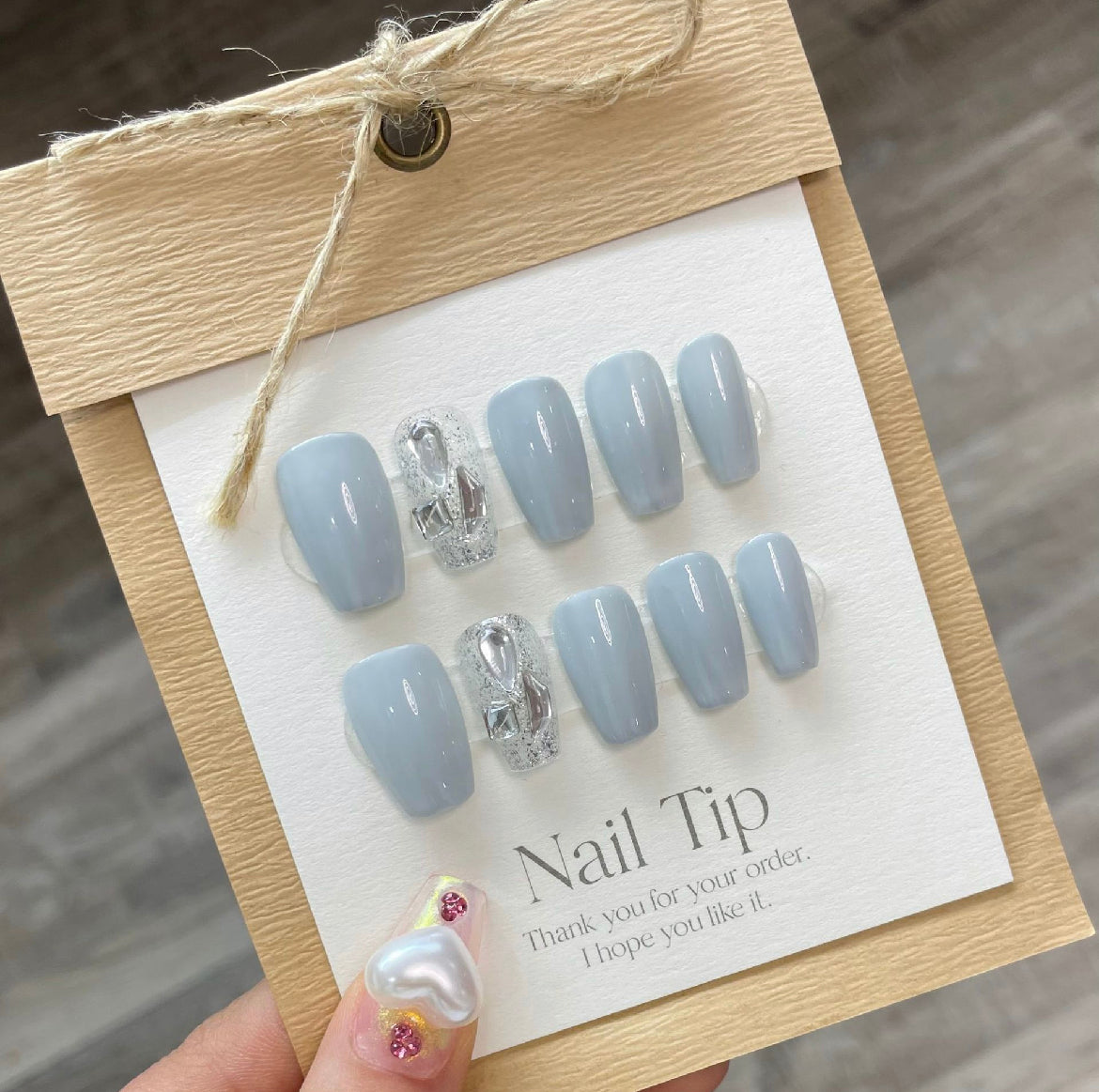 Hand made UV Long Press on Nails Nail Tips