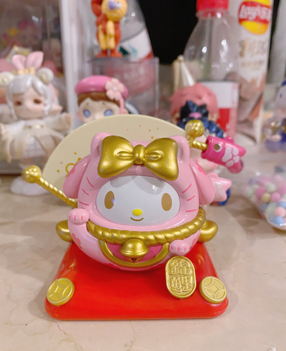 Sanrio Lucky Cat Tumbler Series Blind Box Doll for ages 15+