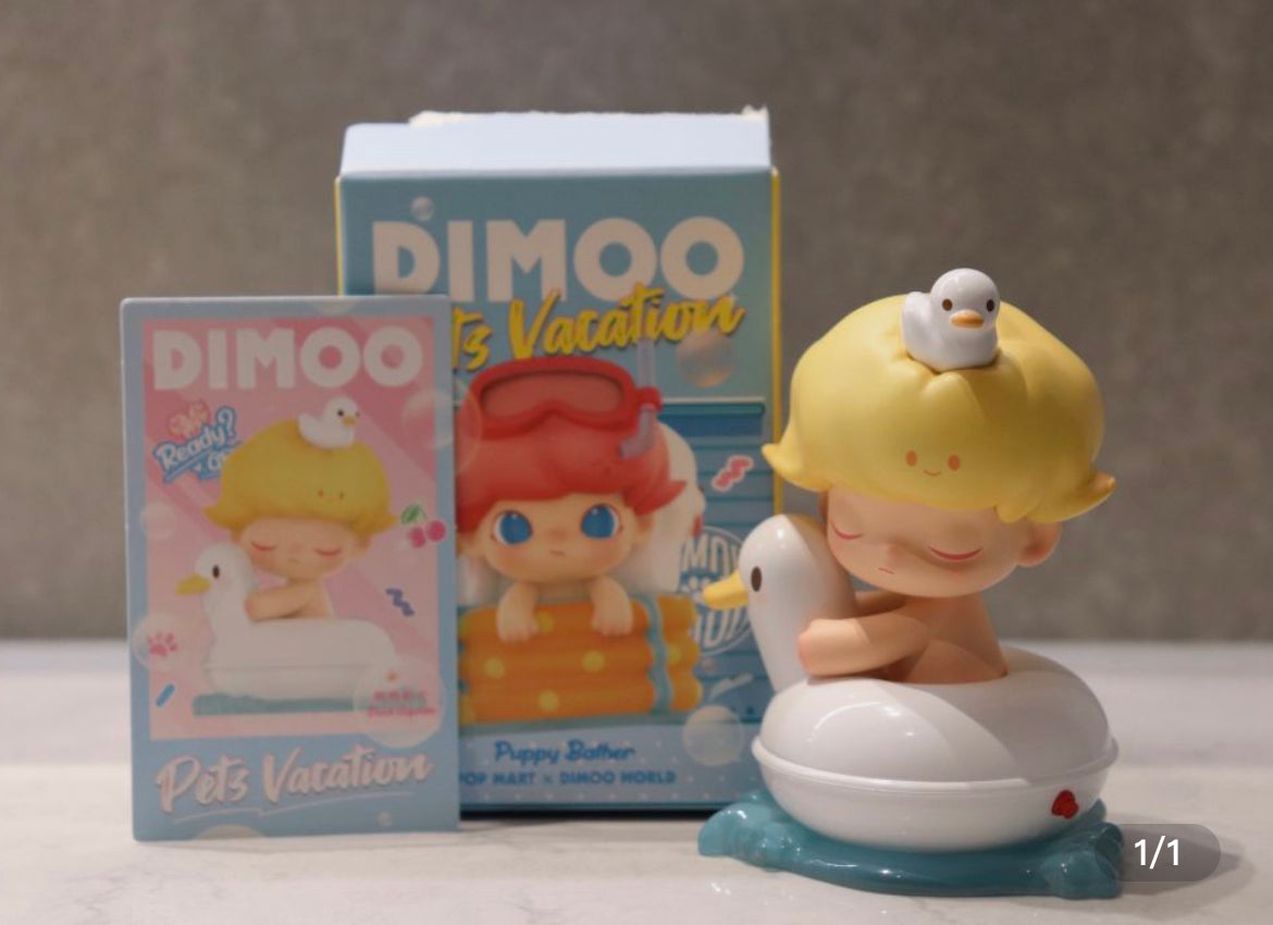 POP MART Dimoo Pet Vacation Series Blind Box Doll for ages 15+