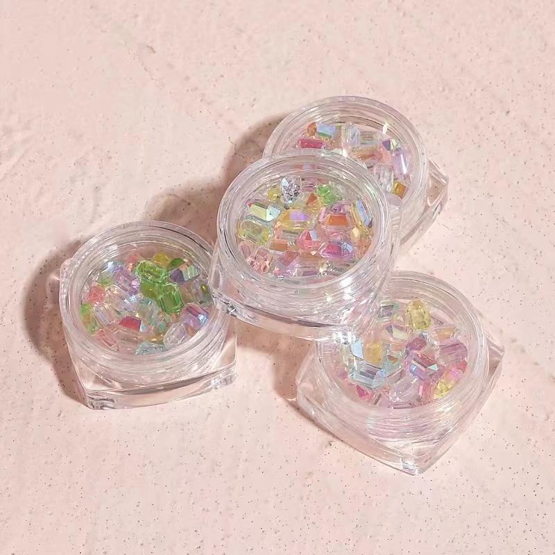 DIY Glitters Nail Art Decorations Decals Rhinestone Nail Accessories Charms littleB_s_miniworld